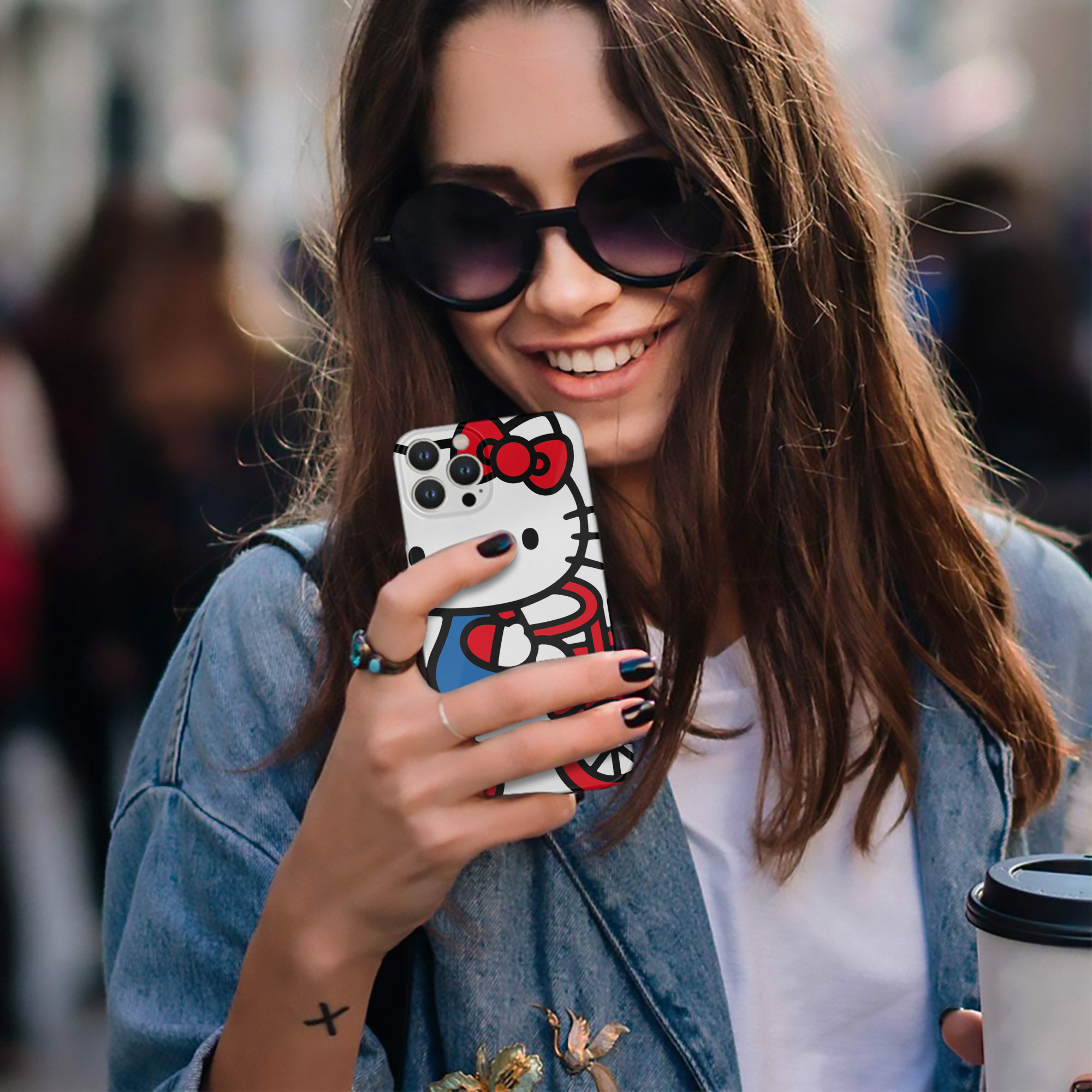 （画像用） Hello Kitty ハローキティ 【iPhone 14シリーズ対応】ハードケース